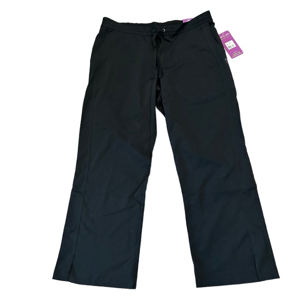 Healing Hands Purple Label Scrub Pants Taylor Women L Black Modern Fit 9095P